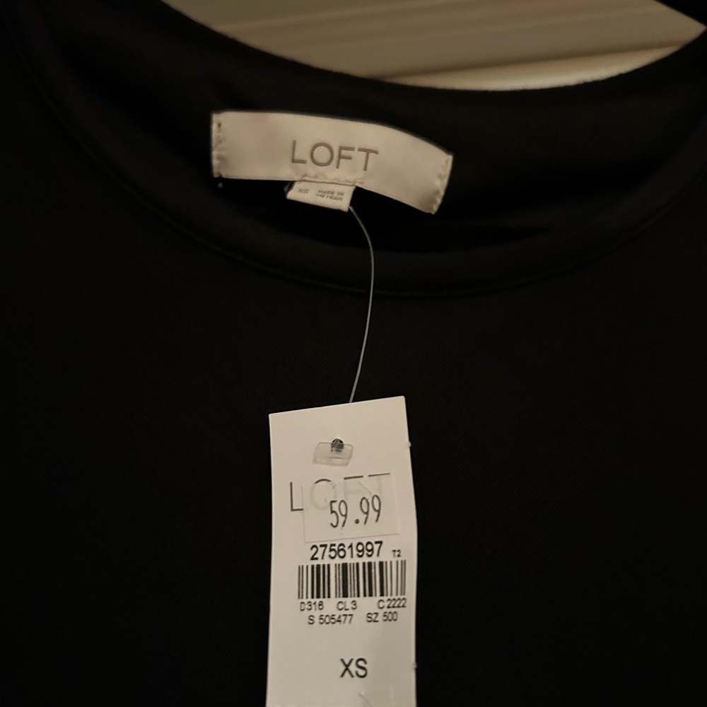 NWT Black Tee Shirt Wrap Dress - Picture 3 of 3